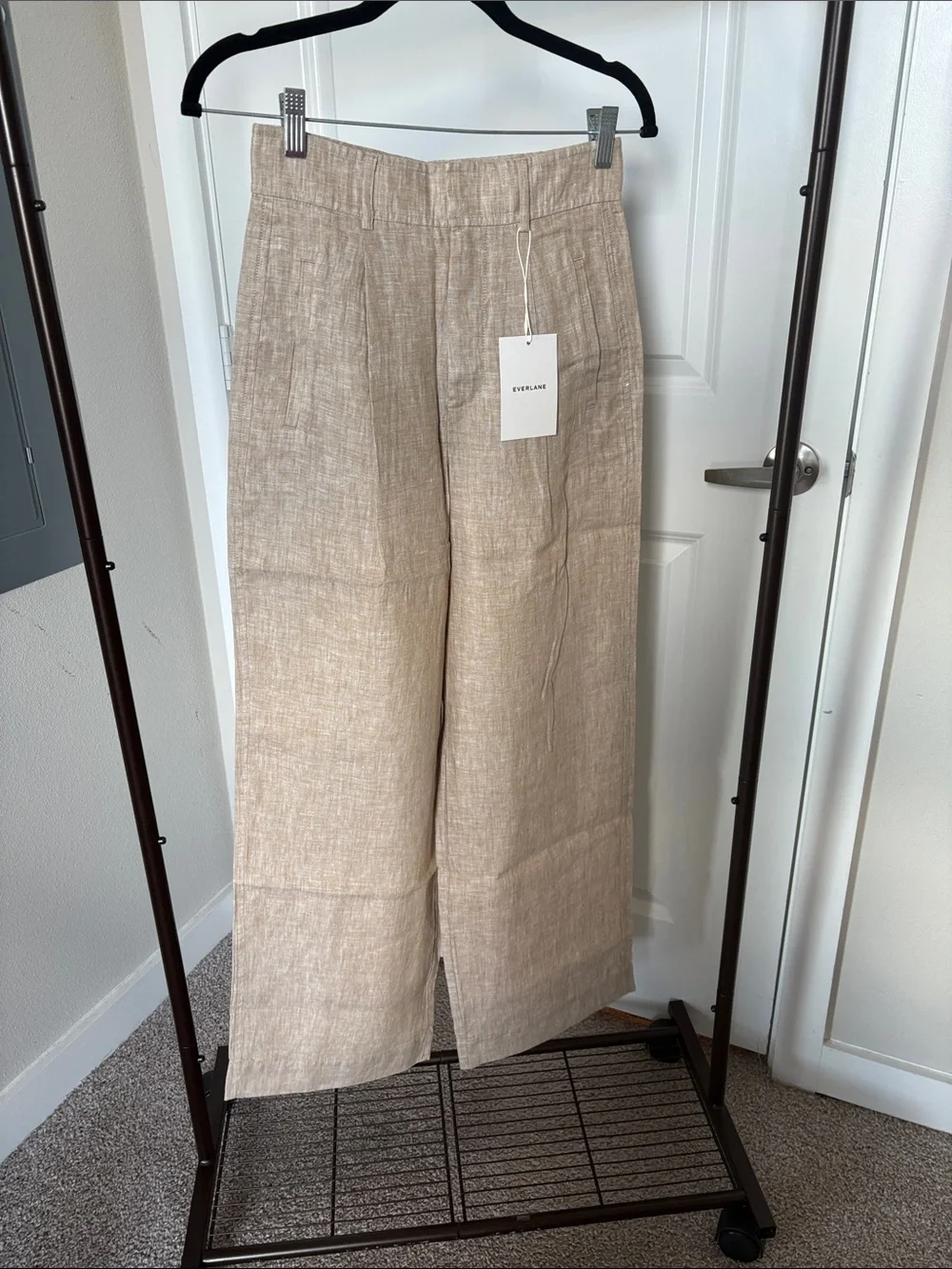 NWT Everlane Linen Way High Drape Pant Size 0